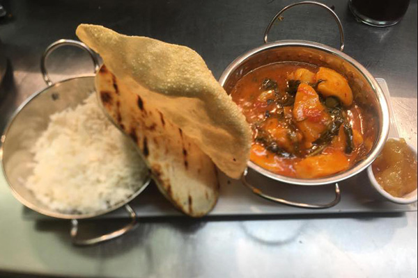 The Rising Sun - curry dish from the menu